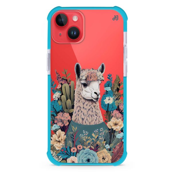 Lama in the garden iPhone 14 Ultra Shockproof Case Hot on Sale