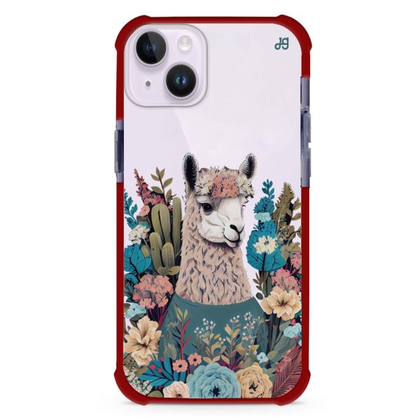 Lama in the garden iPhone 14 Ultra Shockproof Case Hot on Sale