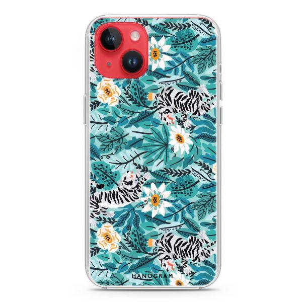 Tiger & Floral iPhone 13 Ultra Clear Case Sale