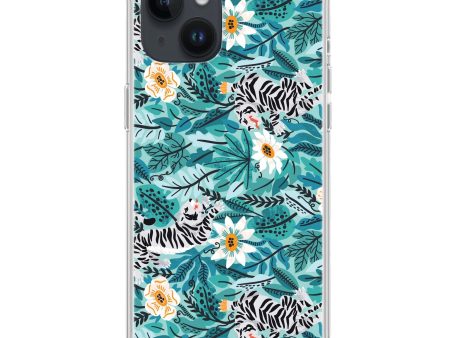 Tiger & Floral iPhone 13 Ultra Clear Case Sale