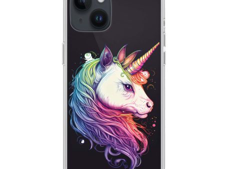 A unicorn iPhone 14 Plus Ultra Clear Case Hot on Sale