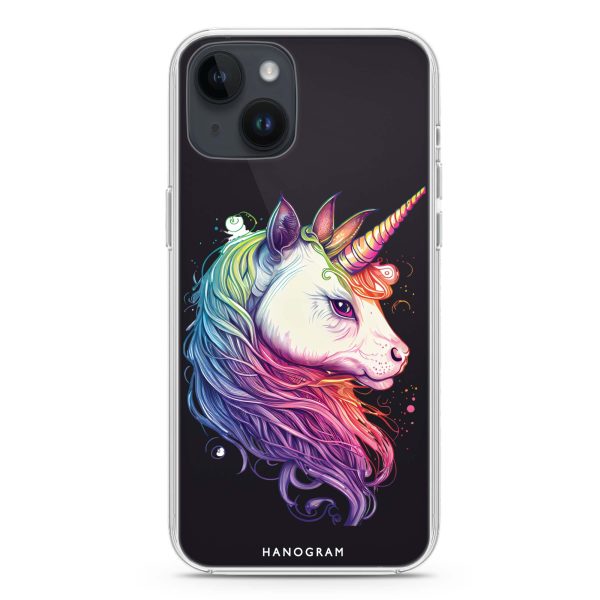 A unicorn iPhone 14 Plus Ultra Clear Case Hot on Sale