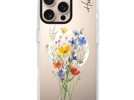 Wildflower Whimsy iPhone 15 Pro Max MagSafe Compatible Ultra Clear Case For Cheap