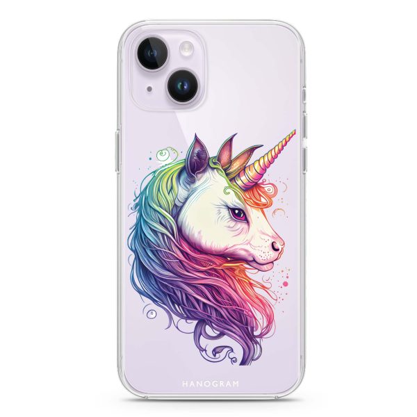 A unicorn iPhone 14 Plus Ultra Clear Case Hot on Sale