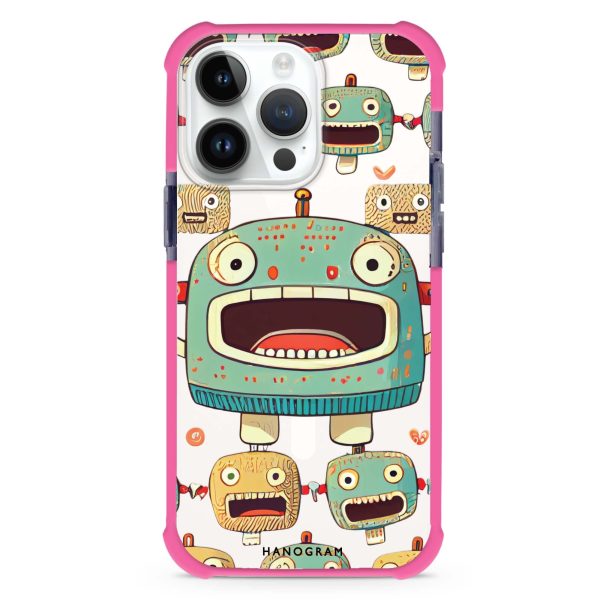 Cute robots MagSafe Compatible Ultra Shockproof Case For Cheap